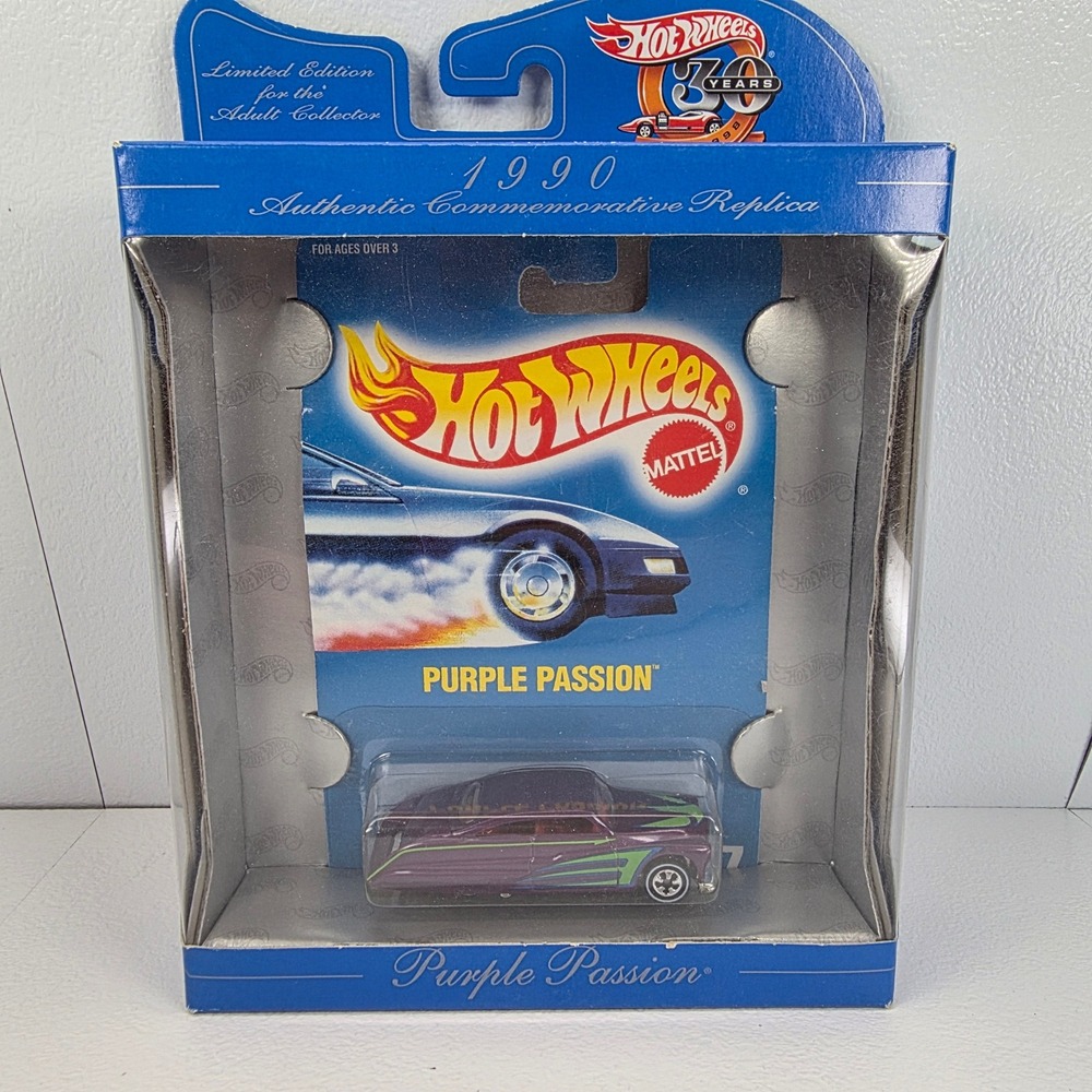 Hot‎ Wheels 30th Anniversary Purple Passion 1990 Replica Diecast Car 18879 Boxed